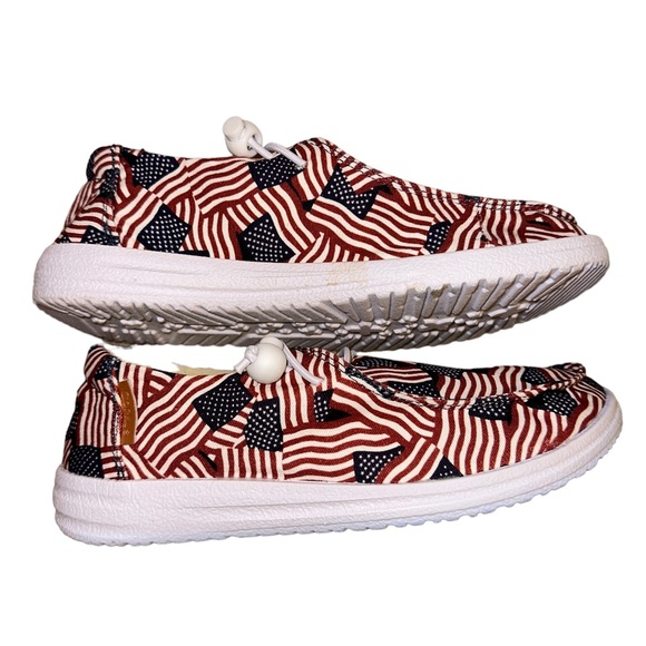 Corkys Shoes Corkys Flag Sneakers Hey Dude Style Womens 6 Kids 4